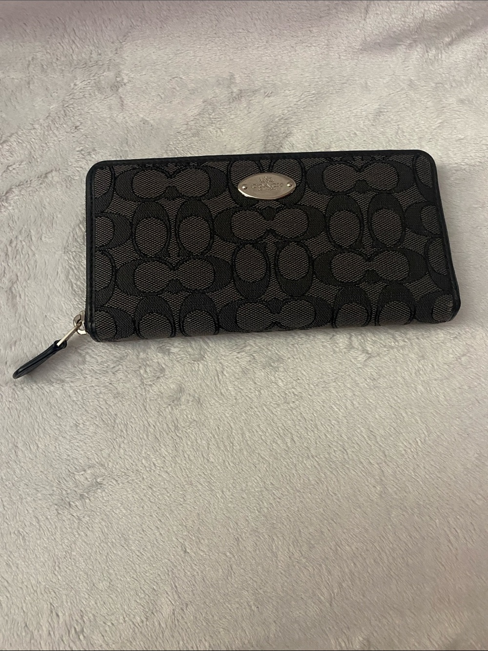 Y2K Style Suede Coach Wallet